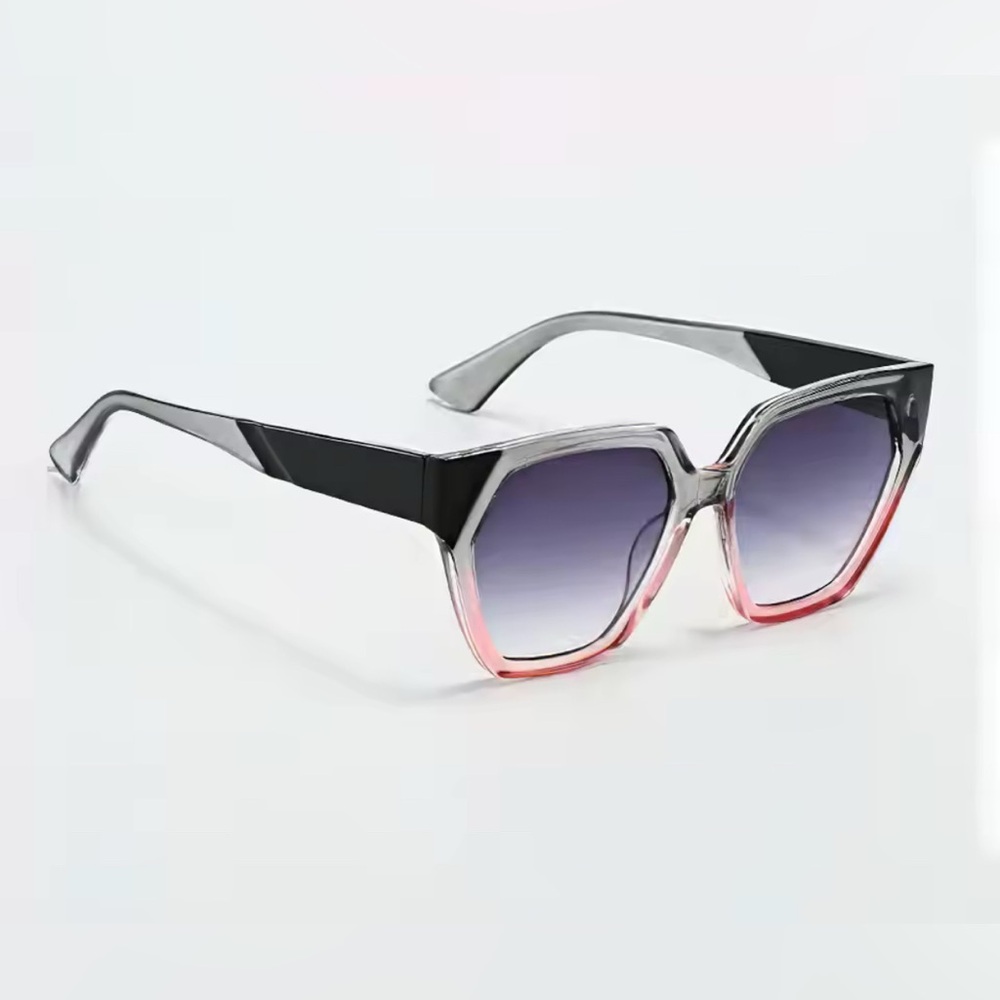Gradient Black and Pink Sunglasses
